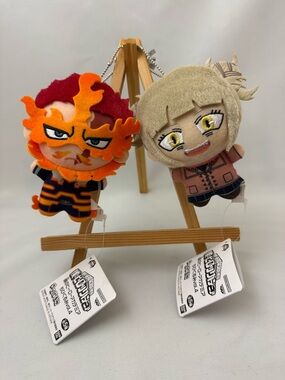 Bandai My Hero Academia Chibigurumi Vol 4 Plush Toga & Endeavor Set